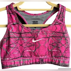 Nike Pro Dri-Fit Pink & Black Sports Bra